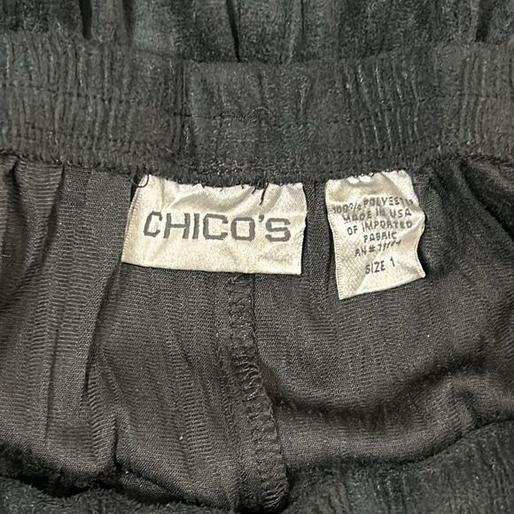 Women’s Chicos black soft broomstick skirt size 1 maxi skirt medium 8 10 - Picture 4 of 4